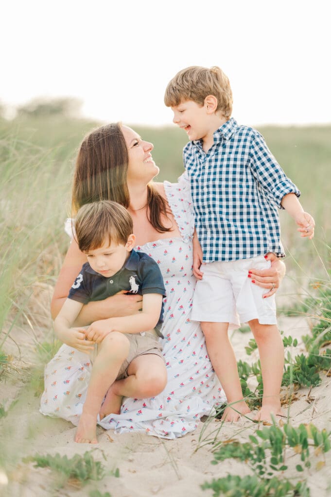 Cape Cod family photo session at Golden Hour.  